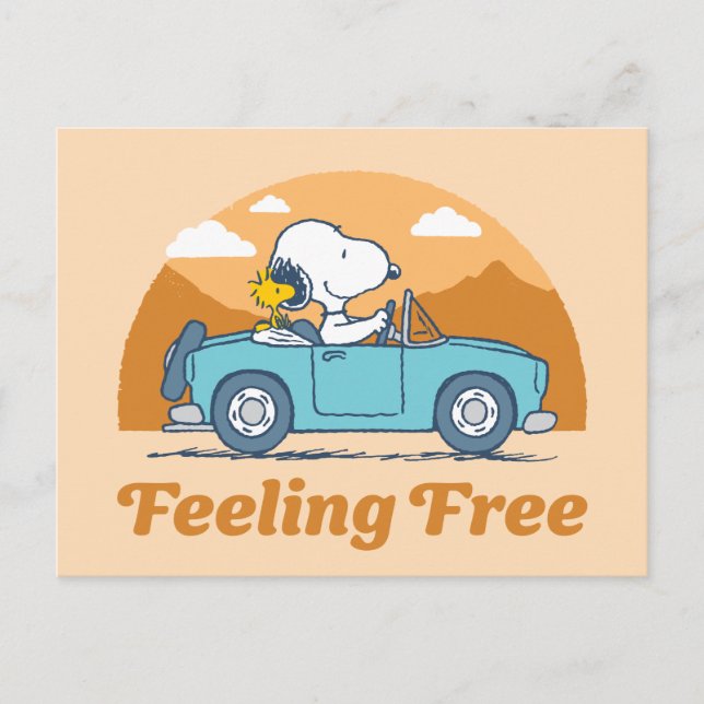 Road Trippin | Erdnüsse Gefühl kostenlos Postkarte (Vorderseite)