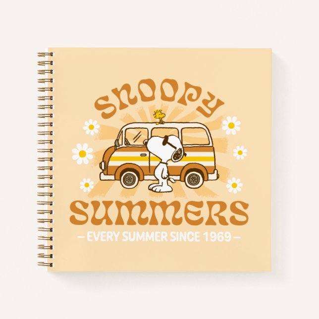 Road Trippin | Erdnüsse Snoopy Summers Notizbuch (Vorderseite)