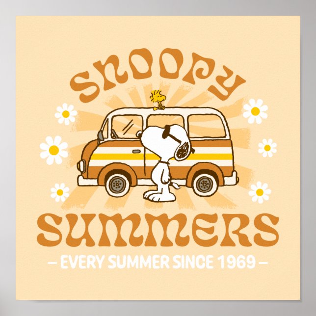 Road Trippin | Erdnüsse Snoopy Summers Poster (Vorne)