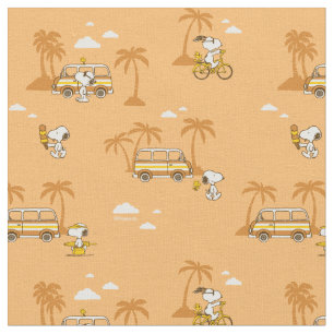 Road Trippin   Peanuts Snoopy Strandmuster Stoff