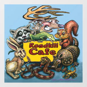 Roadkill Cafe Fensterheber Fensteraufkleber