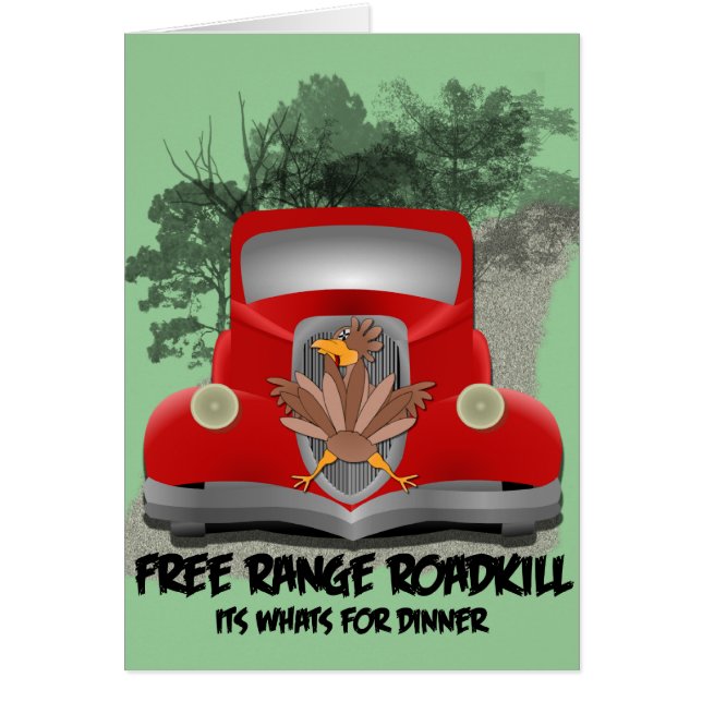 Roadkill für Abendessen-Rezept-Karte (Vorne)