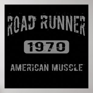 Roadrunner-amerikanisches Muskel-Plakat 1970 Poster