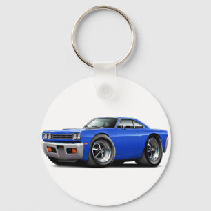 Roadrunner-Blau-Auto 1969 Schlüsselanhänger