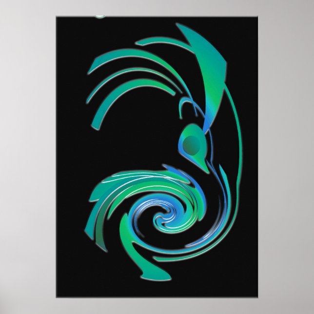 Roadrunner blau poster (Vorne)