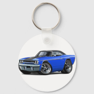Roadrunner-Blau-Schwarzer Streifen 1970 Schlüsselanhänger