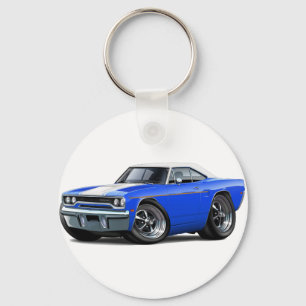 Roadrunner-Blau-Weiße Spitze 1970 Schlüsselanhänger