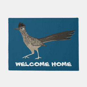 Roadrunner färbte Bleistift-Kunst WILLKOMMEN Fußmatte