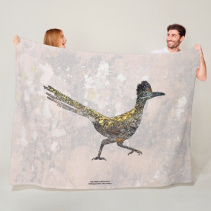 ROADRUNNER IN NEUER MEXIKO-SONNE FLEECEDECKE