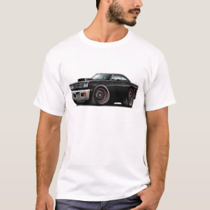 Roadrunner-Schwarz-Schwarzes Hauben-Schaufel-Auto T-Shirt