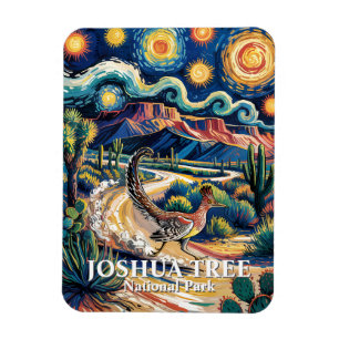 Roadrunner von Joshua Tree Van Gogh Nacht individu Magnet