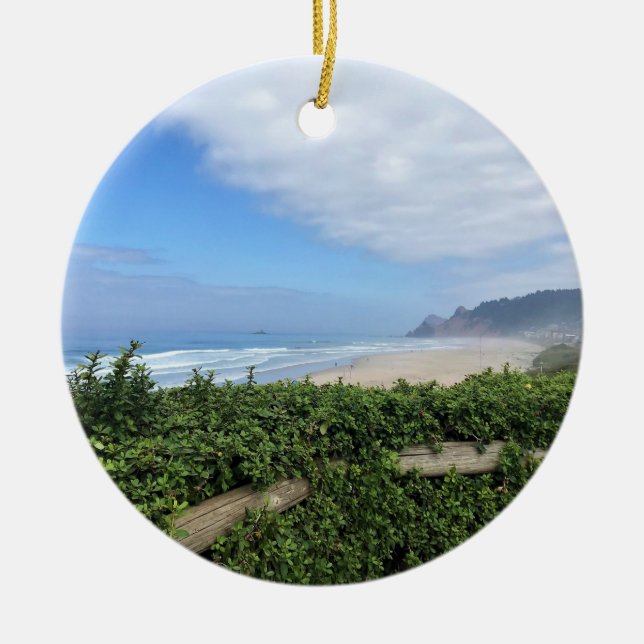 Roads End, Lincoln City, Oregon Keramik Ornament (Vorne)