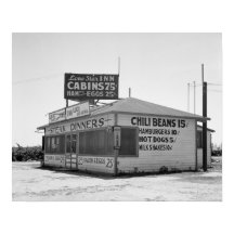 Roadside Diner, 1939. Vintages Foto