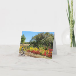 Roadside Indiana im Herbst Karte