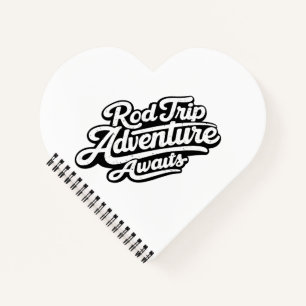 Roadtrip-Abenteuer wartet Notizbuch