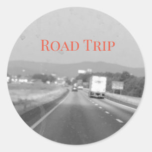 Roadtrip Runder Aufkleber