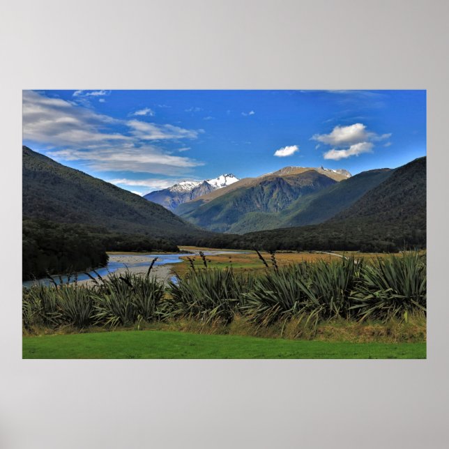 Roadview in Neuseeland Poster (Vorne)