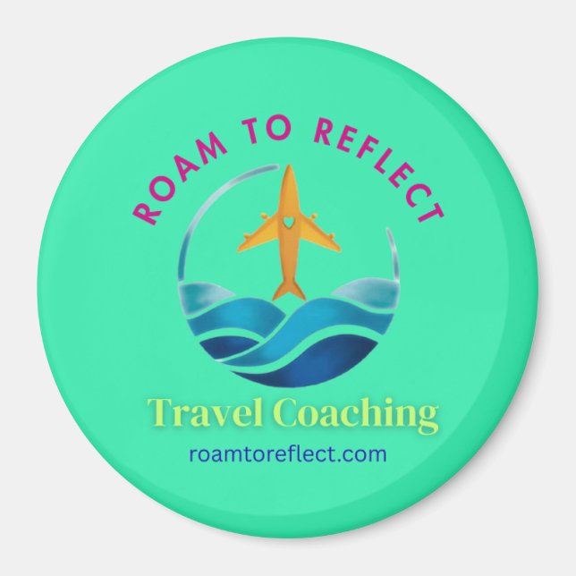 Roam to Reflect Magnet Türkis 2x2in (Vorne)
