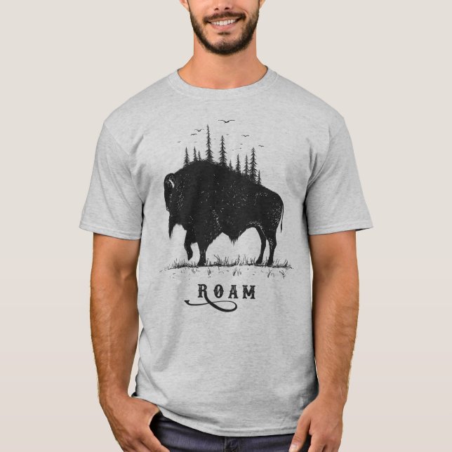Roaming Buffalo T-Shirt (Vorderseite)
