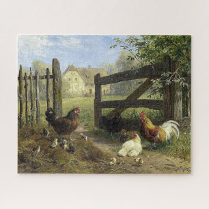 Roaming Farmyard Chickens Carl Jutz