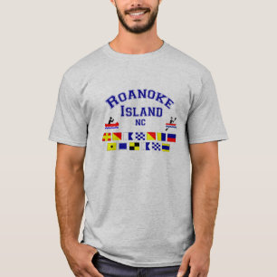 Roanoke-Insel NCsig-Flagge T-Shirt