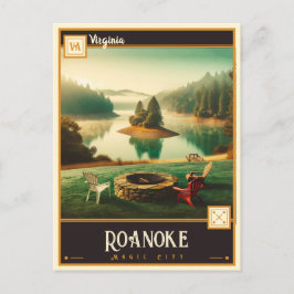 Roanoke, Jungfrau | Vintage Postkarte