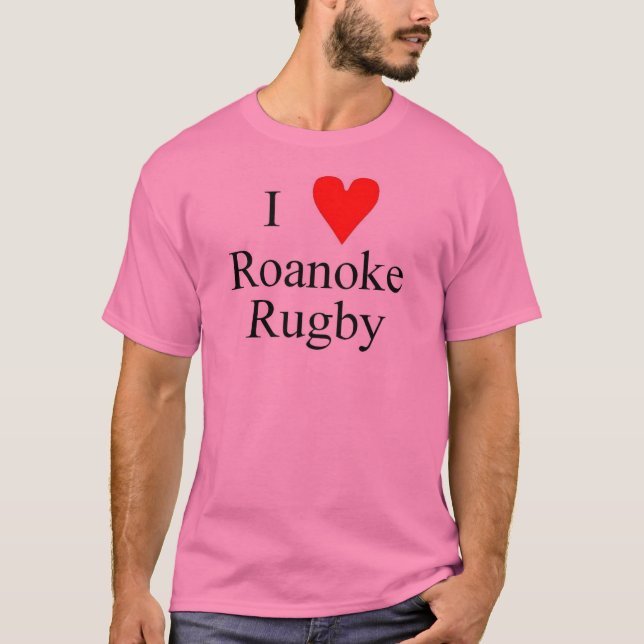 Roanoke-Rugby "des Herz-I" T-Shirt (Vorderseite)