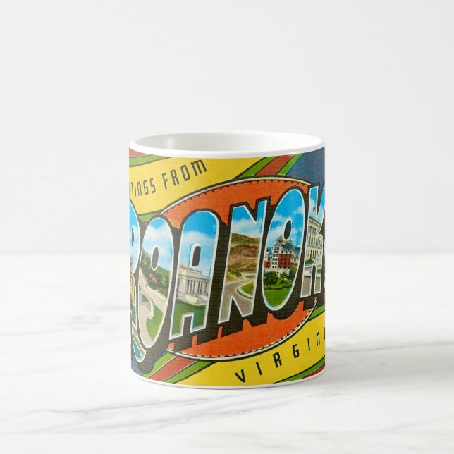 Roanoke, VA Vintage Tasse (Mittel)
