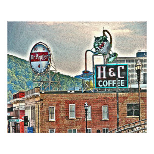 Roanoke VA Virginia Kunstdruck Fotodruck