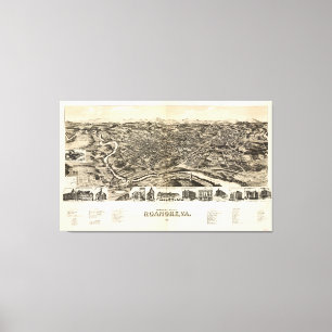 Roanoke, Virginia (1891) Leinwanddruck