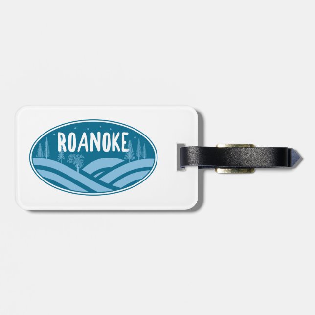 Roanoke Virginia Outdoor Gepäckanhänger (Rückseite horizontal)