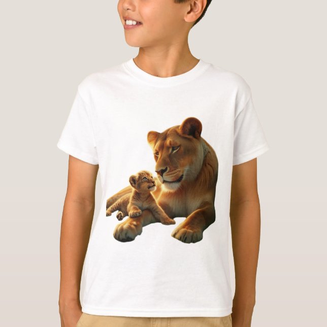 Roar avec fierté dans ce T-shirt Lion (Devant)