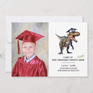 Roar Class of 2024 Kids Dinosaur Abschluss Foto Karte