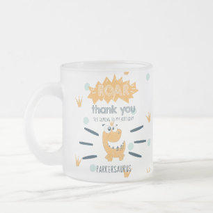 ROAR Dinosaur Birthday Gevor Personalisiert Mattglastasse