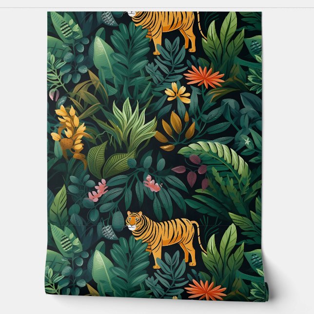 Roar & Exploration Rainforest Botanisch Tapete (Abrollen)