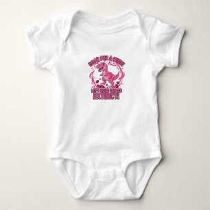 Roar für eine Heilung rosa Dinosaurier Brustkreb Baby Strampler