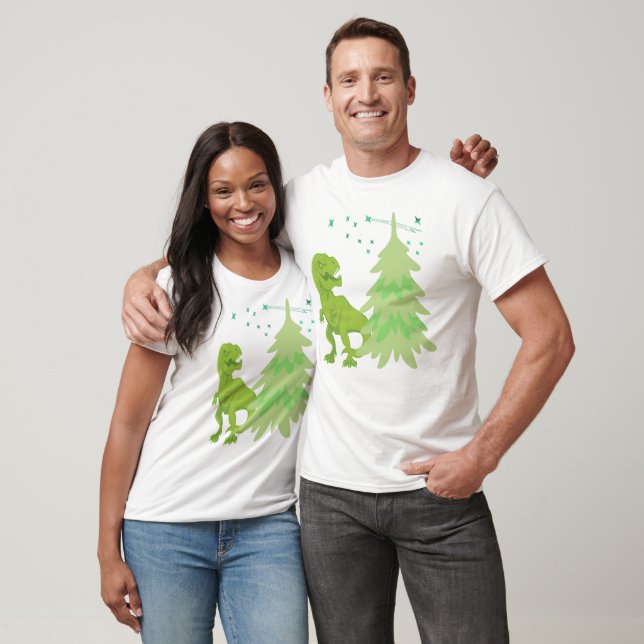 Roar Holidays mit Unglaublich witzig T-Rex Weihnac T-Shirt (Unisex)