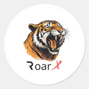 Roar in Style : Majestic Tiger Face autocollant