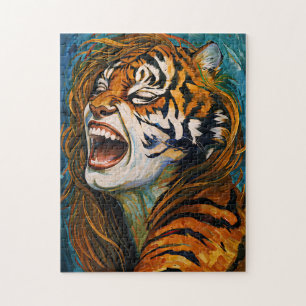 Roar of the Wild Heart - farbenfrohe Tigress