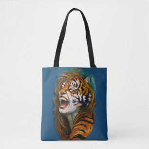 Roar of the Wild Heart - farbenfrohe Tigress Tasche