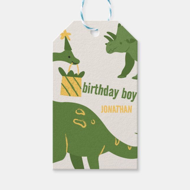 Roar Party Tiere Geburtstag Geschenkanhänger (Vorderseite)
