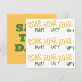 Roar Party Tiere Geburtstag Save The Date