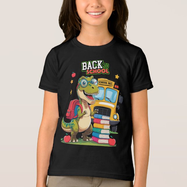 Roar Ready for School - Dino Edition Tri-Blend Shirt (Vorderseite)