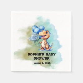 Roar seine a Boy T-Rex Dinosaur Baby Dusche Serviette