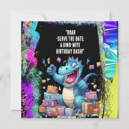 "Roar-Serve the Date: Ein Dino-Mite Geburtstagsbas Save The Date