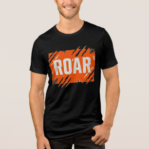 ROAR Wild Adventure Bold Typography T-Shirt Tri-Blend Shirt