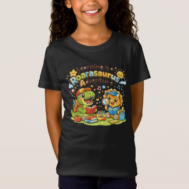 Roarasaurus Lernabenteuer T-Shirt (Vorderseite)