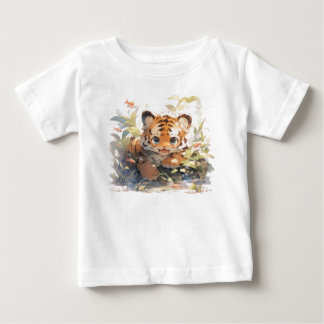 "Roarination Adorable Tiger Baby T - Shirt - Entfe