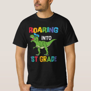 Roaring 1. Klasse Back School T rex Dinosaur Kinde T-Shirt