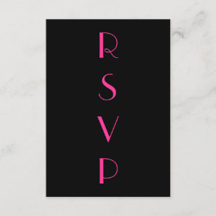 Roaring 20 Fuchsia UAWG RSVP Karte